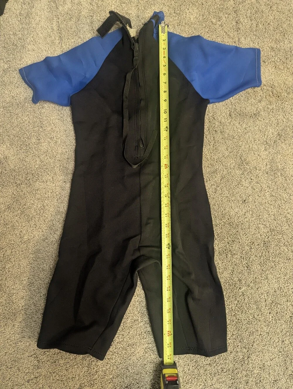 Kids Shorty Wetsuit - Black & Blue
